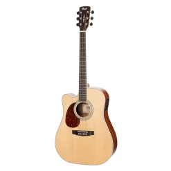 Cort MR710F Left Handed NS Dreadnought Cutaway with Pickups Natural Satin