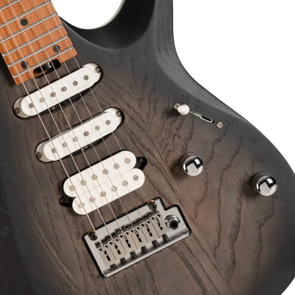 Cort X700 Triality Open Pore Black Burst with Bag