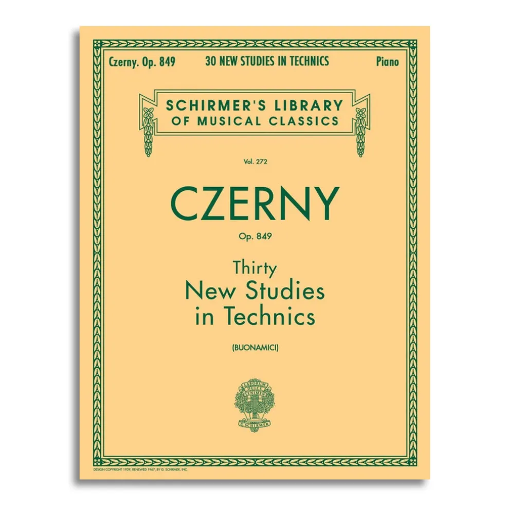Czerny Op. 849 - Thirty New Studies in Technics - Schirmers Library of Musical Classics