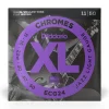 D'Addario - ECG24 - Chrome Jazz Light 11-50 Flat Wound - Electric Guitar Strings