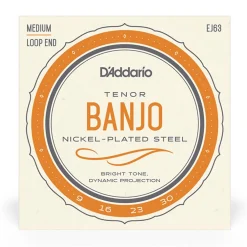 D'Addario - EJ63 - Nickel Banjo Tenor Strings - Banjo Strings