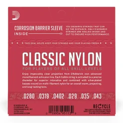 D'Addario - EJ27N - Nylon Normal Tension - Classical Guitar Strings