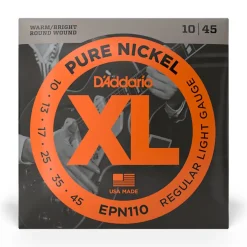 D'Addario - EPN110 - Pure Nickel Regular Light 10-45 - Electric Guitar Strings