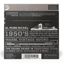 D'Addario - EPN110 - Pure Nickel Regular Light 10-45 - Electric Guitar Strings