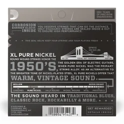 D'Addario - EPN115 - Pure Nickel Blues Jazz Rock 11-48 - Electric Guitar Strings