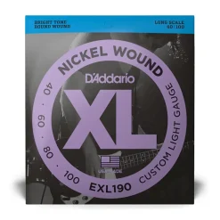 D'Addario - EXL190 - 40-100 Long Scale - Bass Strings