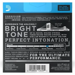 D'Addario - EXL115-3D - 3 Pack Nickel Wound Blues Jazz 11-49 - Electric Guitar Strings