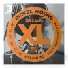 D'Addario - EXL140-3D - 3 Pack Nickel Wound Light Top Heavy Bottom 10-52 - Electric Guitar Strings