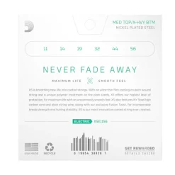 D’Addario 11-56 Medium Top/Extra Heavy Bottom Coated Electric Guitar Strings