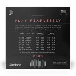 D'Addario - NYXL1074 10-74 Light Top / Heavy Bottom 8 String Set