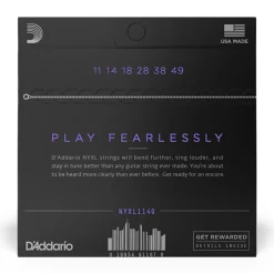 D'Addario - NYXL1149 - NYXL 11-49 Nickel Wound Electric Guitars Strings, Medium - Electric Guitar Strings