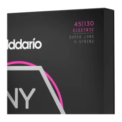D'Addario - NYXL45130SL 45-130 Regular Light Super Long Scale 5-String Bass Strings