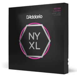 D'Addario - NYXL45130SL 45-130 Regular Light Super Long Scale 5-String Bass Strings