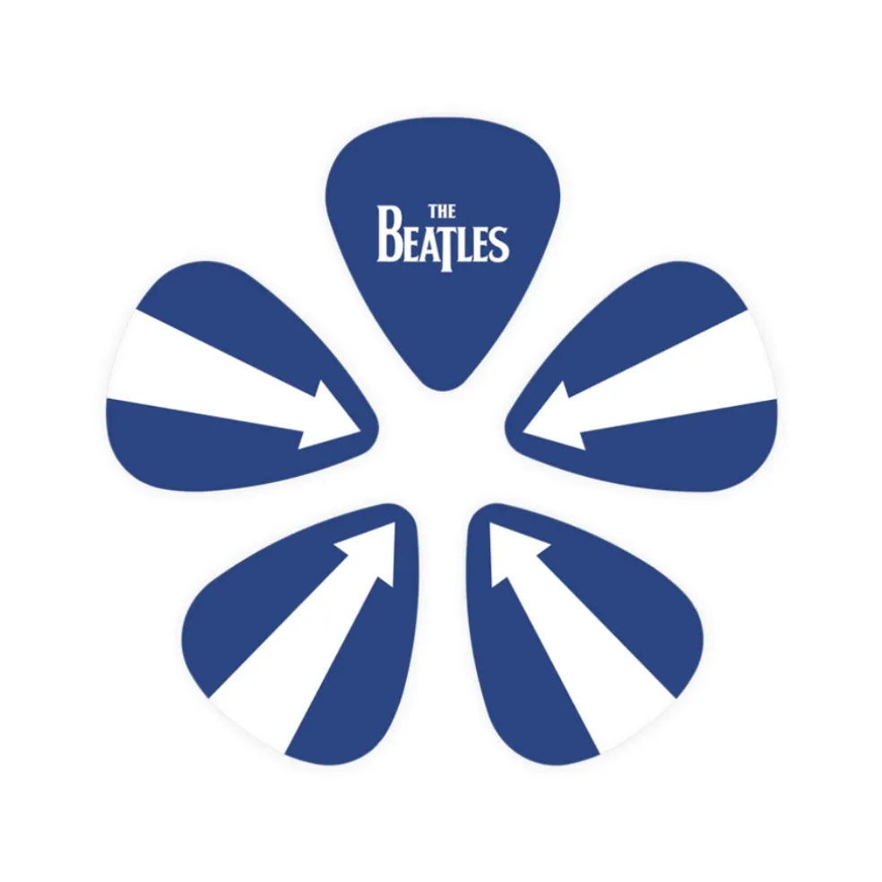 D'Addario Beatles 1964 Tour Ed Sullivan Stage Guitar Picks, Medium Gauge (.70mm) 10-Pack