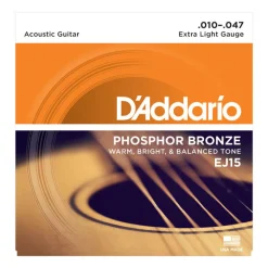 D'Addario EJ15 Phosphor Bronze 10-47
