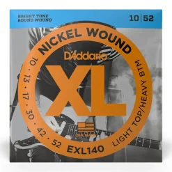 D'Addario EXL140 - Nickel Wound Light Top Heavy Bottom 10-52 - Electric Guitar Strings
