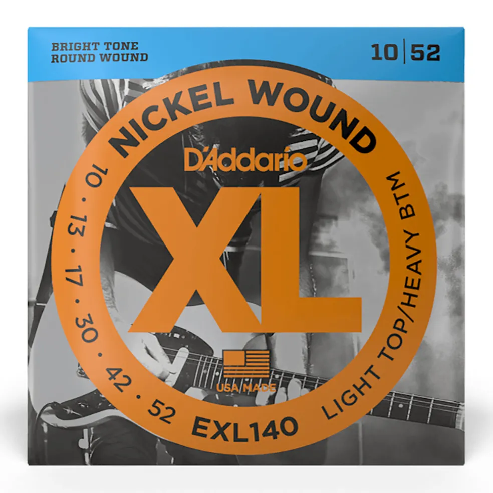 D'Addario EXL140 - Nickel Wound Light Top Heavy Bottom 10-52 - Electric Guitar Strings