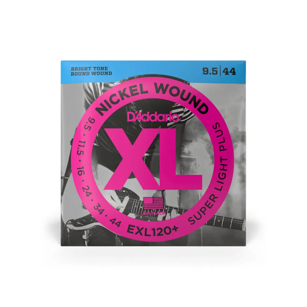 D'Addario EXL120+ Nickel Wound Electric Guitar Strings 9.5-44 Super Light Plus