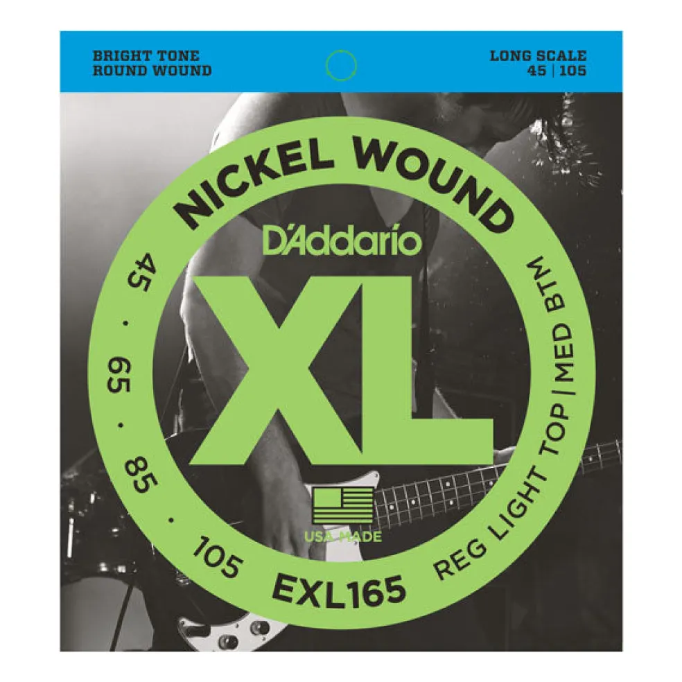 D'Addario EXL165 Nickel Wound 45-105 Bass Strings