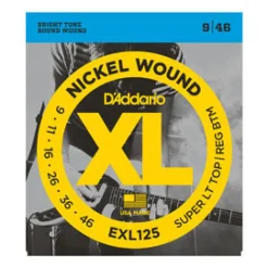 D'Addario EXL125 Super Light Top Regular Bottom 9-46