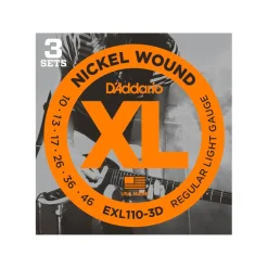 D'Addario EXL110-3D Regular Light 10-46 - 3 Sets