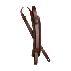 D'Addario John Lennon Signature Strap - Brown Leather w/Pad