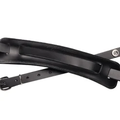 D'Addario John Lennon Signature Strap - Black Leather w/Pad