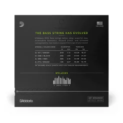 D'Addario NYXL45105 Nickel Wound Bass Guitar Strings, Light Top / Med Bottom, 45-105, Long Scale