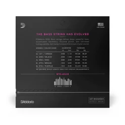 D'Addario NYXL45130 Nickel Wound Bass Guitar Strings, 5-string Regular Light, 45-130, Long Scale