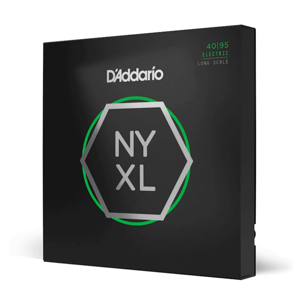 D'Addario NYXL4095 Nickel Wound Bass Guitar Strings, Super Light, 40-95, Long Scale