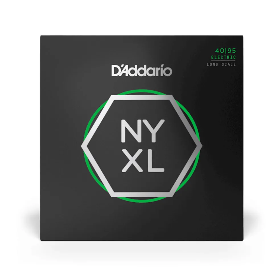 D'Addario NYXL4095 Nickel Wound Bass Guitar Strings, Super Light, 40-95, Long Scale