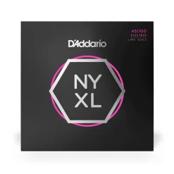 D'Addario NYXL45100 Nickel Wound Bass Guitar Strings, Regular Light, 45-100, Long Scale
