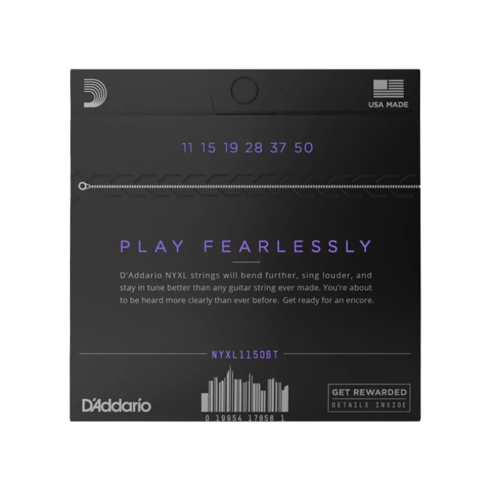 D'Addario NYXL1150BT NYXL Nickel Wound Electric Guitar Strings - .011-.050 Balanced Tension Medium