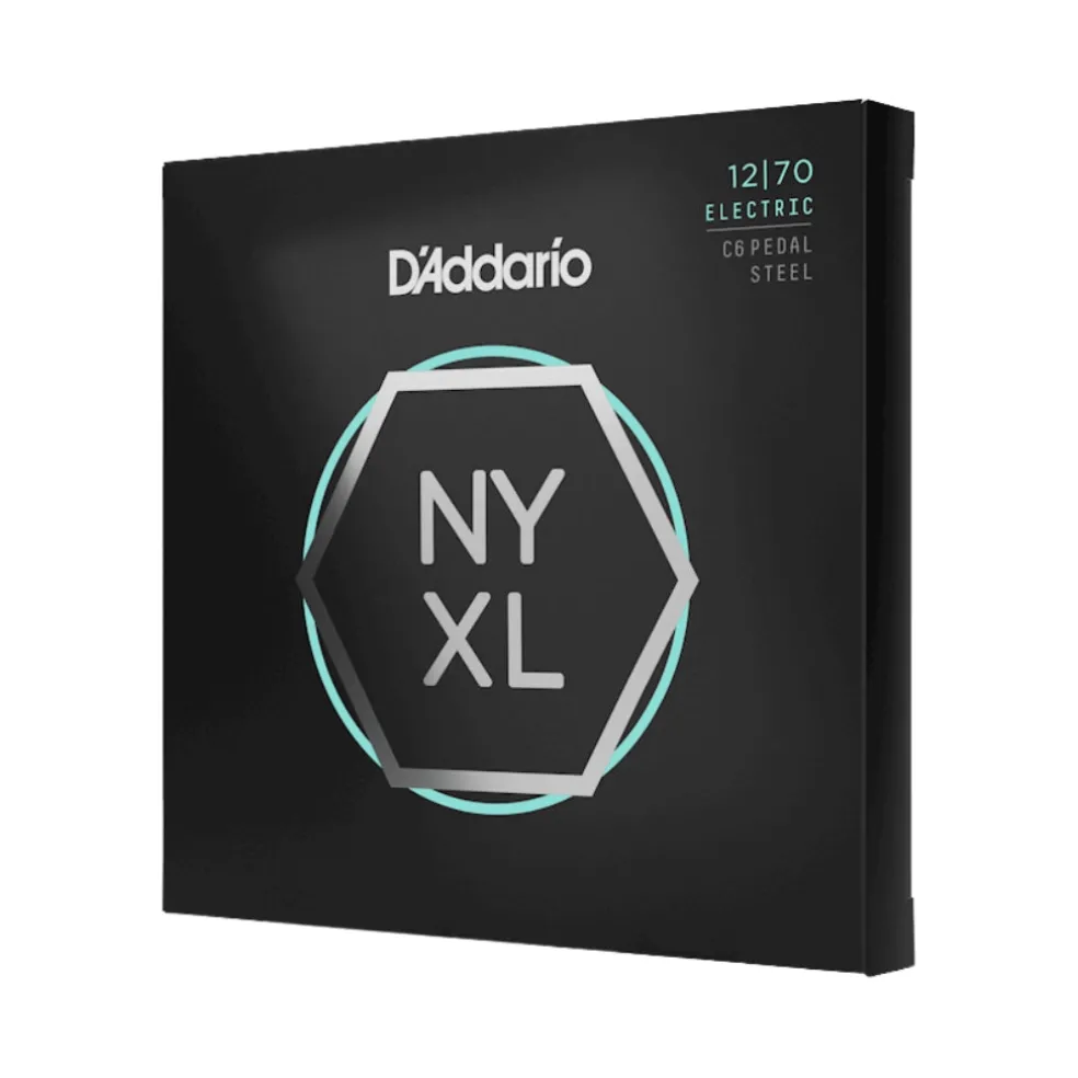 D'Addario NYXL1270PS NYXL Nickel Wound Strings for C6th Pedal Steel - .012-.070, Custom Medium