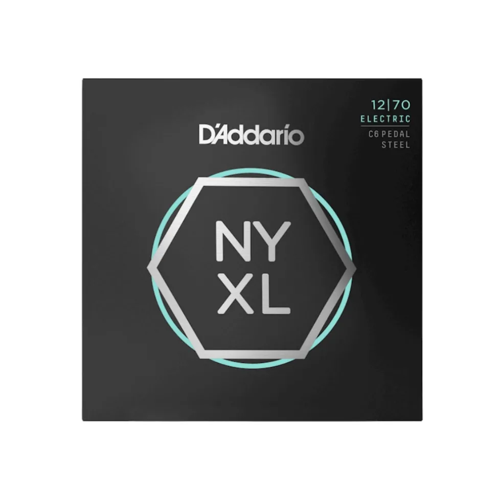 D'Addario NYXL1270PS NYXL Nickel Wound Strings for C6th Pedal Steel - .012-.070, Custom Medium