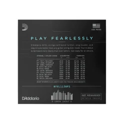 D'Addario NYXL1138PS NYXL Nickel Wound Electric Guitar Strings for E9th Pedal Steel -.011-.038 Regular Light