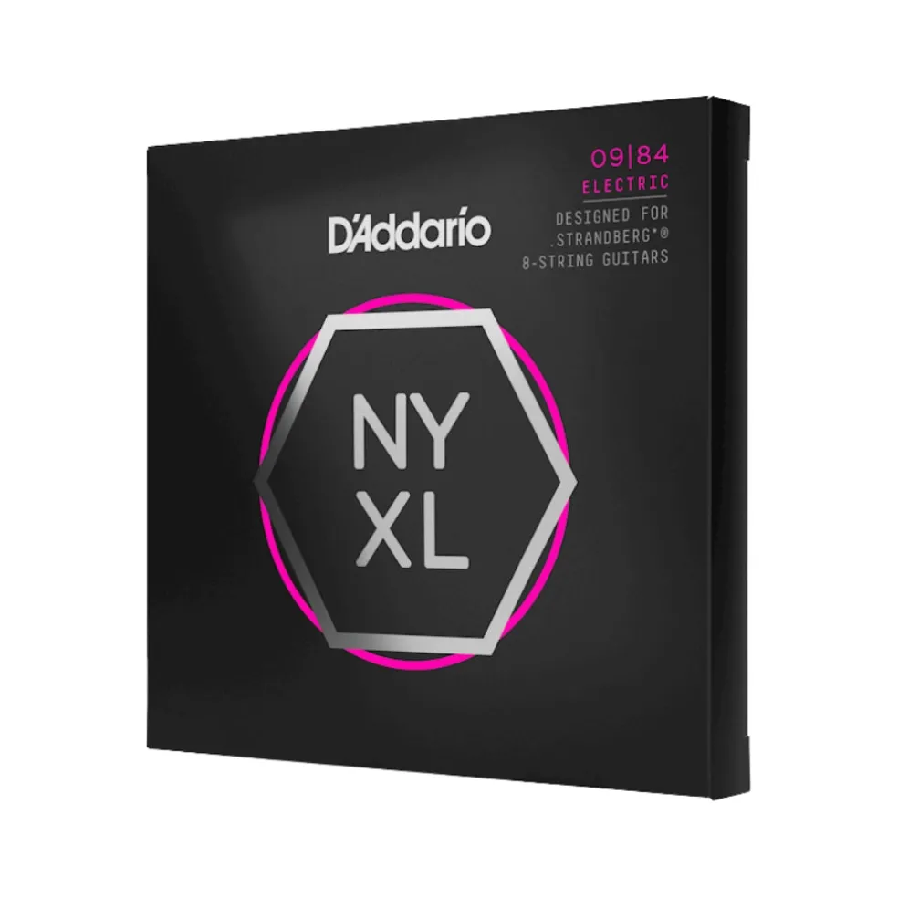 D'Addario NYXL0984SB NYXL Nickel Wound Electric Guitar Strings - .009-.084 Custom Light 8-string