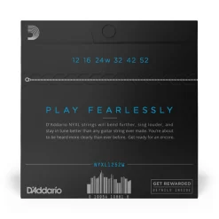 D'Addario NYXL1252W - NYXL 12-52 Guitar Strings - Wound 3rd String