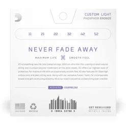 D'Addario XS Phosphor Bronze Acoustic Guitar Strings - 11-52