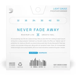 D'Addario XS Phosphor Bronze Acoustic Guitar Strings - 12-53