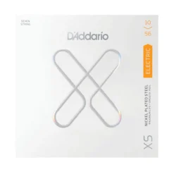 D'Addario XSE1056 XS Nickel-plated Steel Coated Electric Guitar Strings - .010-.056 7-String Regular