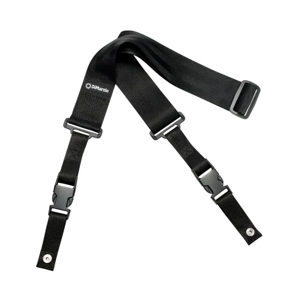 DiMarzio DD2200B 2″ Nylon Cliplock Guitar Strap in Black