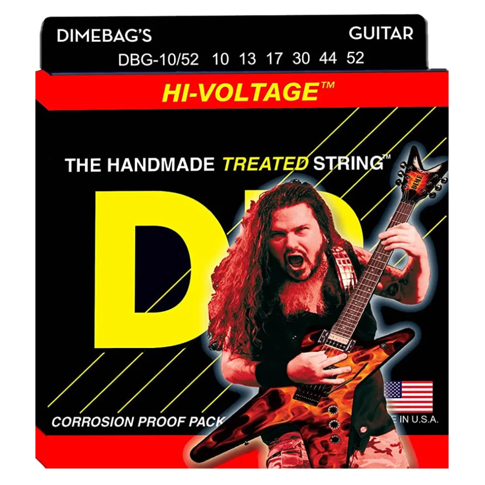 DR DBG-10 HI-VOLTAGE DIMEBAG DARRELL - Nickel Plated: Medium 10-46