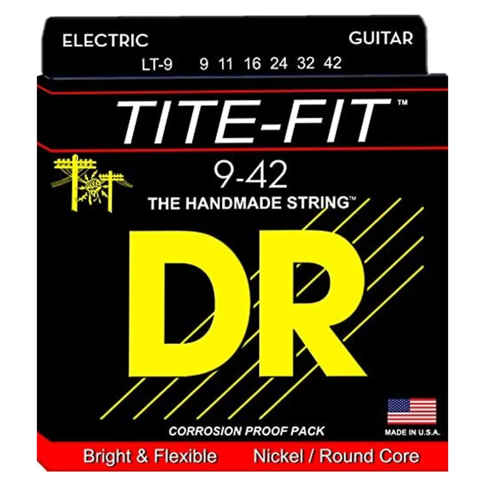 DR LT-9 TITE-FIT - Nickel Plated: Light 9-42