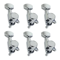 Dr. Parts Machine Head - 6 in-line - Small Button - Chrome