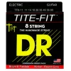 DR TF8-11 TITE-FIT - Nickel Plated: 8-String Heavy 11-80