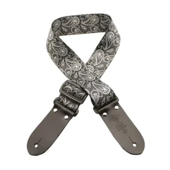 DSL DP20-PAIS-BLACK Strap 2" Paisley Black Printed Webbing