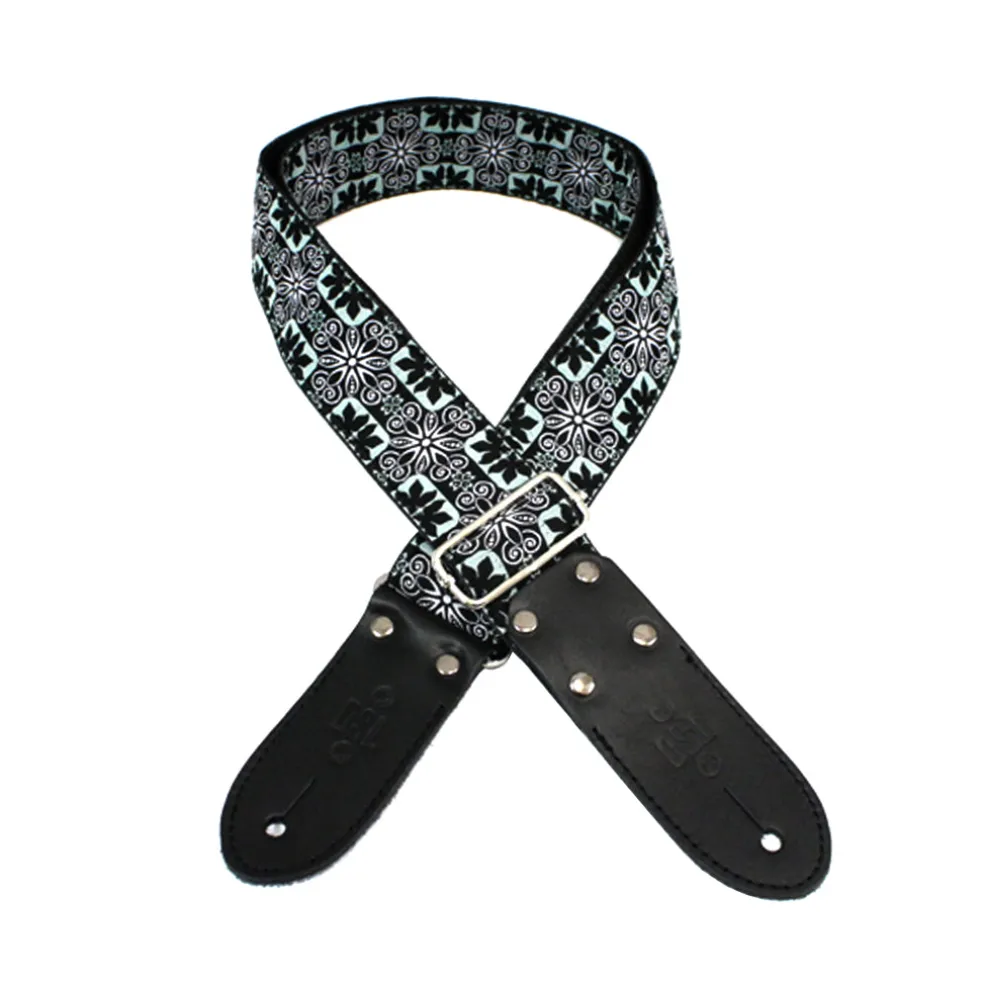 DSL JAC20-FIL-WHITE 2" Strap Jacquard Weave Fil Design White