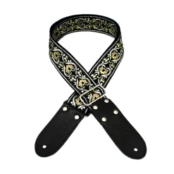 DSL JAC20-GOK Strap 2" Jacquard Weave - Gold and Black
