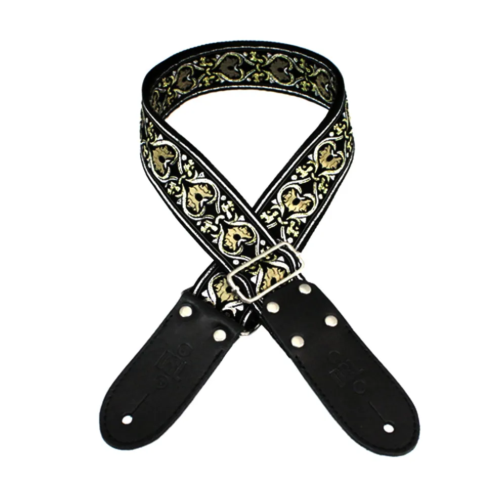 DSL JAC20-GOK Strap 2" Jacquard Weave - Gold and Black